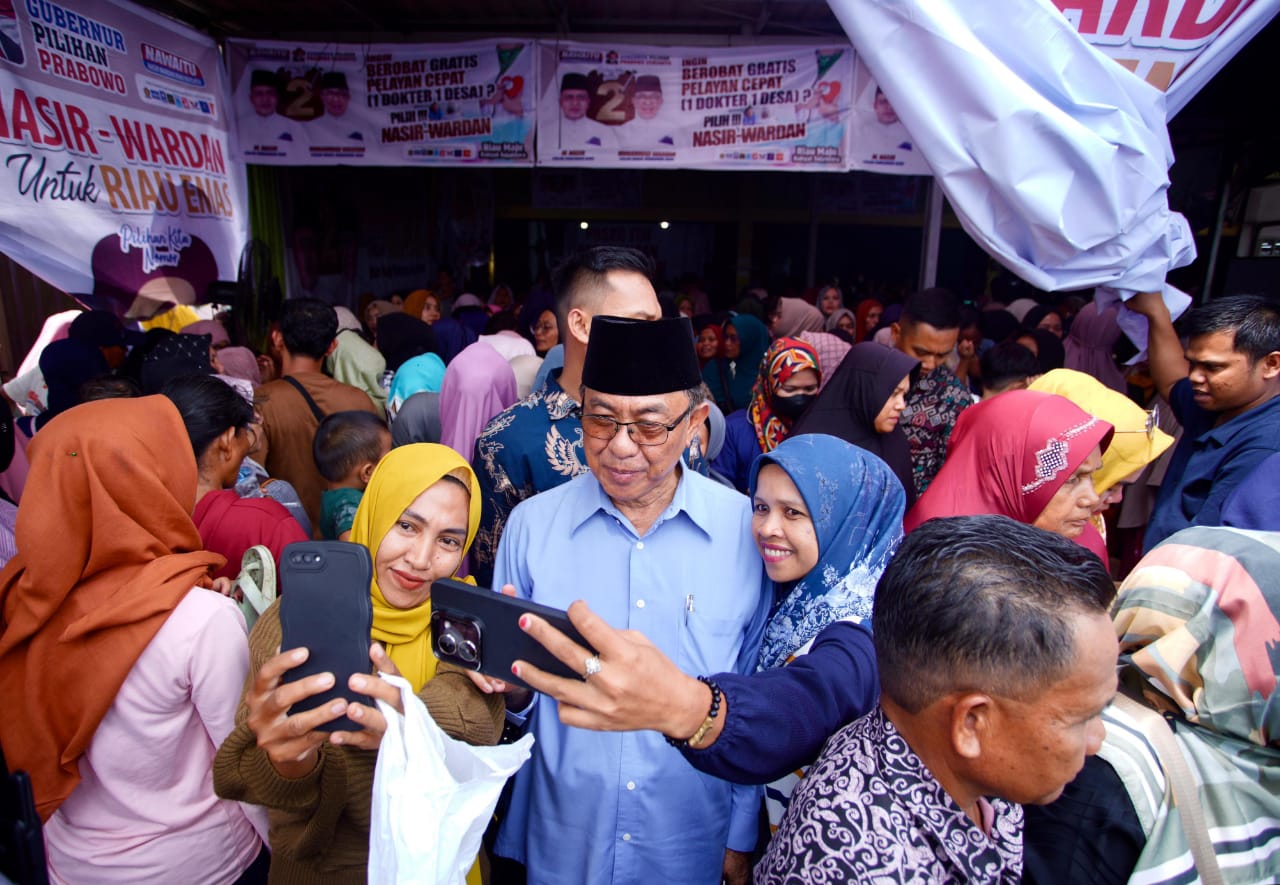 Kampanye Dialogis di Kampar, HM Wardan Sampaikan Program Pendidikan Emas