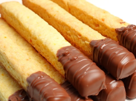 Chocolate-Dipped Orange Cookie