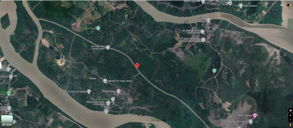 Titik Lokasi Pembangunan Jembatan Penghubung Dua Desa di Kecamatan Belat