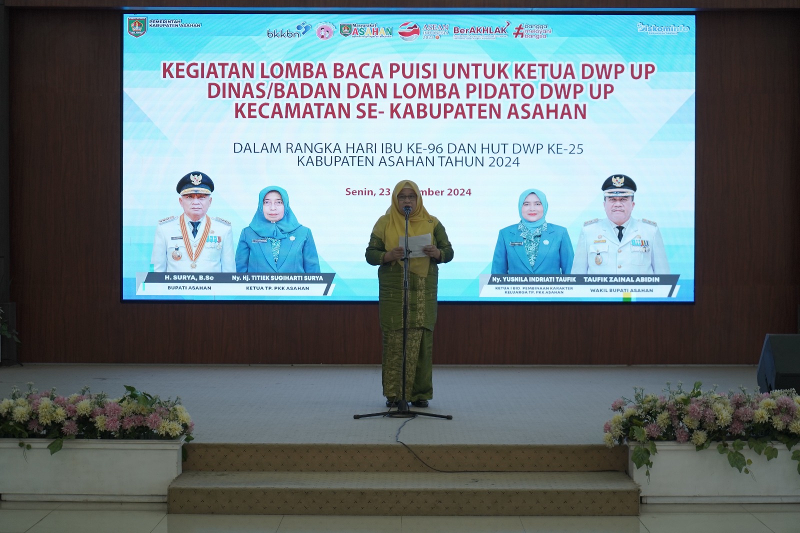 DWP Kabupaten Asahan Gelar Lomba Puisi dan Pidato Meriahkan Hari Ibu ke-96 dan HUT ke-25 DWP Kabupaten Asahan