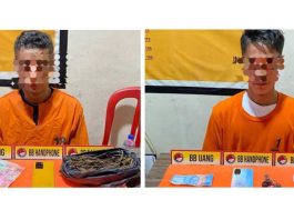 Pengguna dan Pemilik Narkotika Ganja di Tembilahan Ditangkap