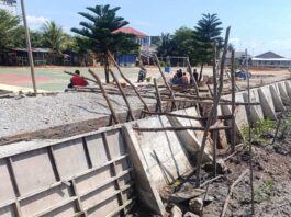 Tanggul Desa Lebuh hampir selesai pengerjaan