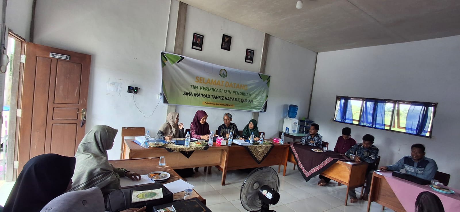 Menuju Legalitas, SMA Ma’had Tahfiz Hayatul Qur’an Pulau Palas Terima Kunjungan Tim Verifikasi