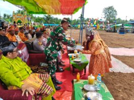 Serma Sugianto Hadiri Pelepasan Pawai Ta’aruf dan Pembukaan MTQ ke-XV Tingkat Kecamatan Pelangiran