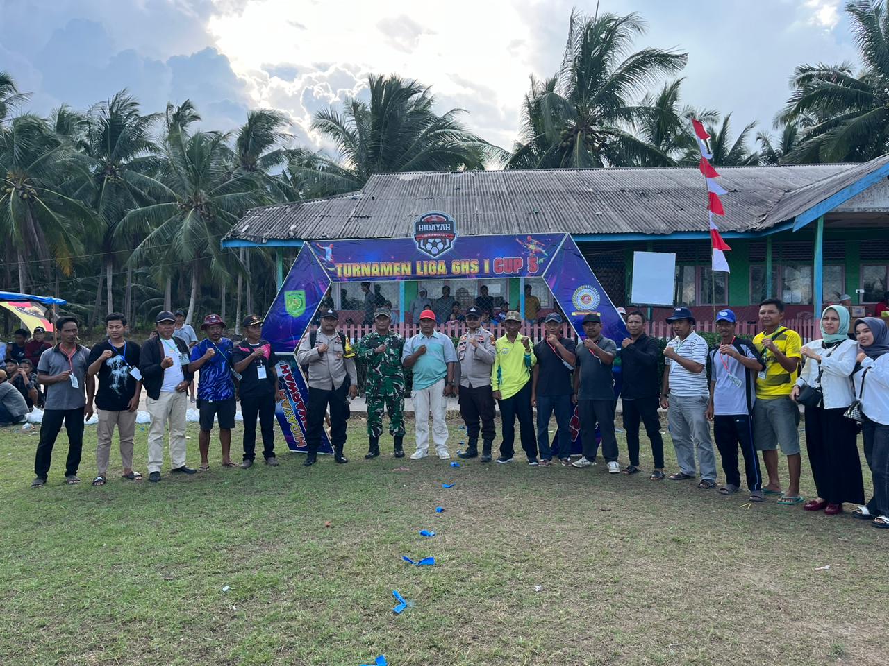 Penuh Semangat! Serma Sugianto Hadiri Pembukaan Liga GHS I Cup 5 di Pelangiran