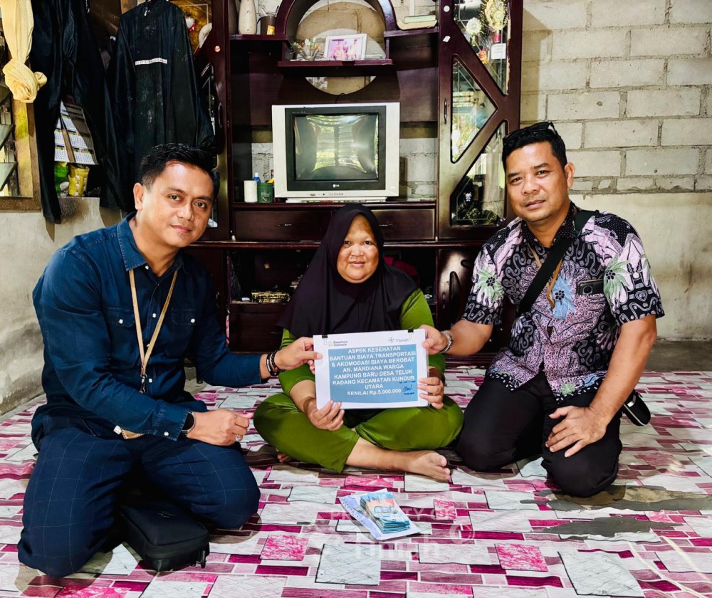 PT Timah Ringankan Beban Biaya Pengobatan Warga Teluk Radang