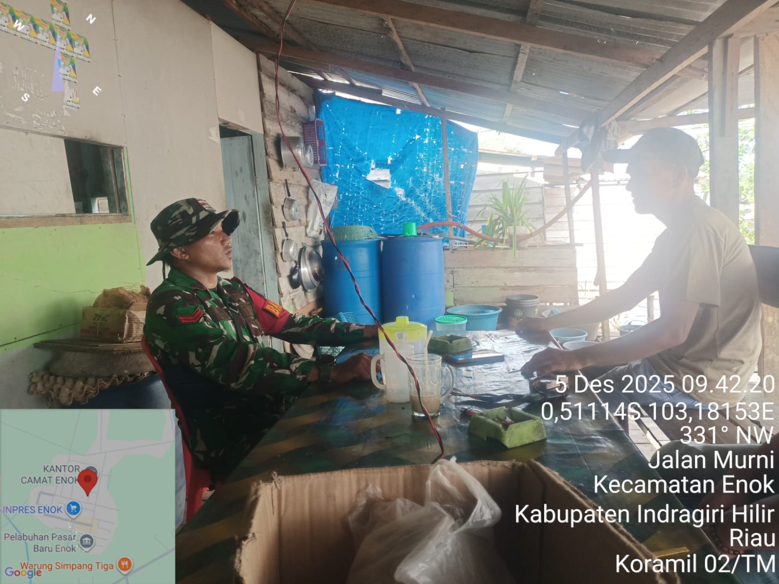 Babinsa Pantai Seberang Makmur Gelar Pengawasan SDM di Wilayah Binaan, Warga Apresiasi Kehadiran TNI