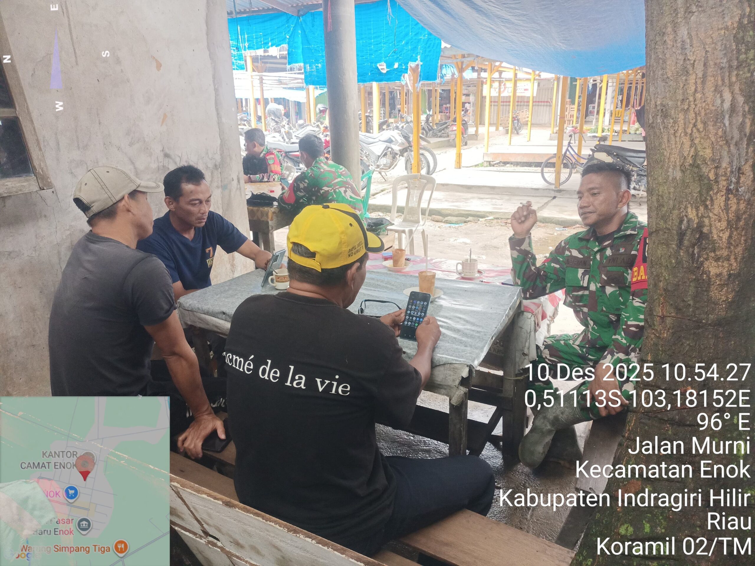 Babinsa Pantai Seberang Makmur Intensifkan Pengawasan SDM di Wilayah Binaan